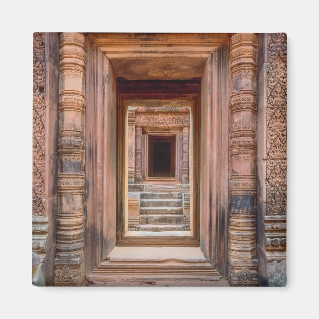 Angkor Wat Entryway, Kambodscha Magnet (Vorne)
