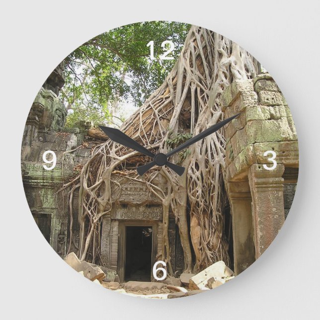 Angkor Wat Kambodscha Große Wanduhr (Vorderseite)