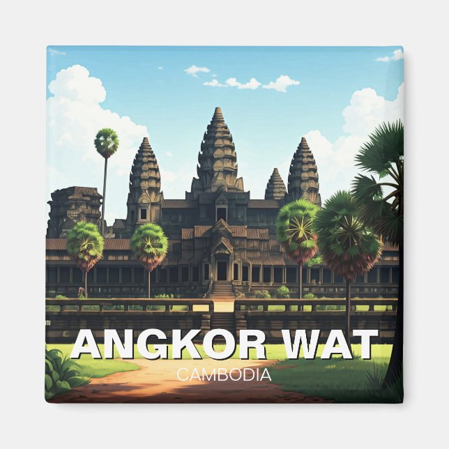Angkor Wat Kambodscha Magnet (Vorne)
