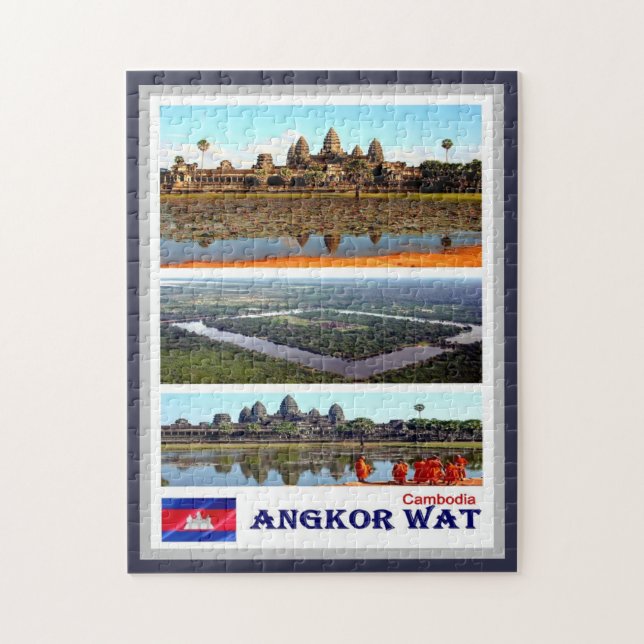 Angkor Wat - Kambodscha - Mosaik - (Vertikal)