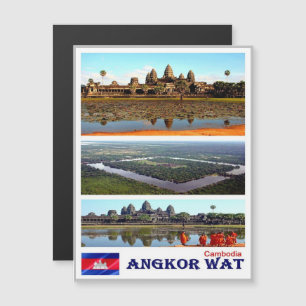 Angkor Wat - Kambodscha - Mosaik - Magnetkarte