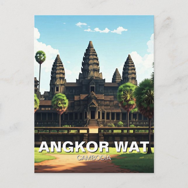 Angkor Wat Kambodscha Postkarte (Vorderseite)