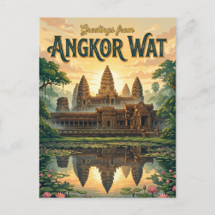 Angkor Wat Kambodscha Postkarte