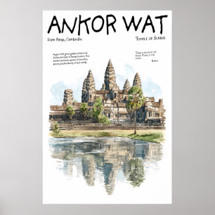 Angkor Wat Poster Siem Reap Kambodscha Tempel