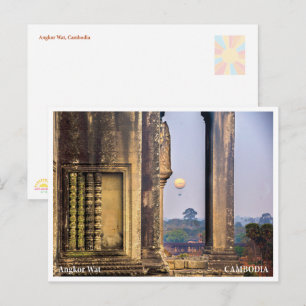 Angkor Wat Sonnenaufgang Ballon – Postkarte