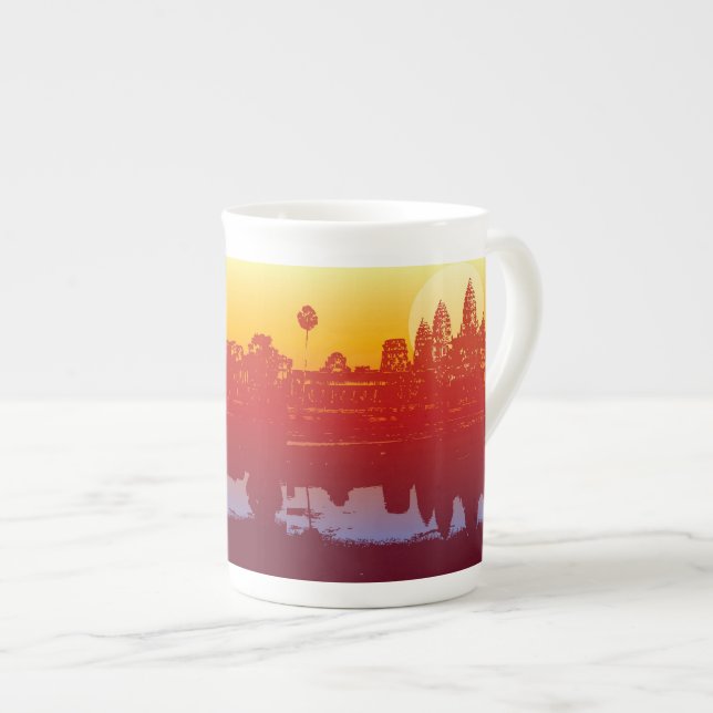 Angkor Wat Sonnenuntergang-moderner Prozellantasse (Vorderseite Rechts)