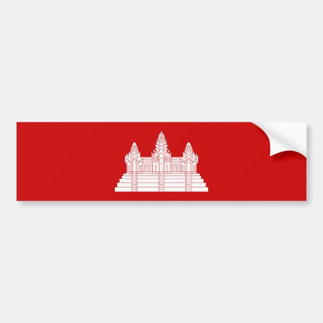 Angkor Wat Ver.2.0. Khmer-Tempel Autoaufkleber (Vorne)