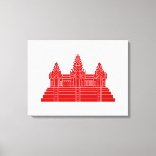 Angkor Wat Ver.2.0. Khmer Temple Leinwanddruck
