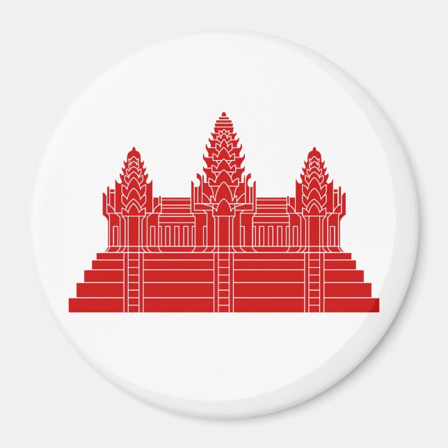 Angkor Wat Ver.2.0. Khmer Temple Magnet (Vorne)