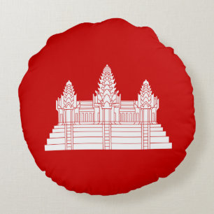 Angkor Wat Ver.2.0. Khmer Temple Rundes Kissen