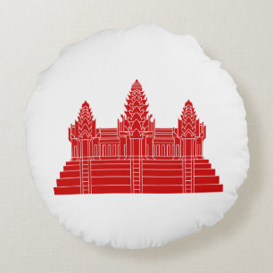 Angkor Wat Ver.2.0. Khmer Temple Rundes Kissen