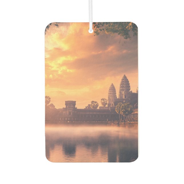 Angkor Wat Wasserfarbe Autolufterfrischer (Vorderseite)