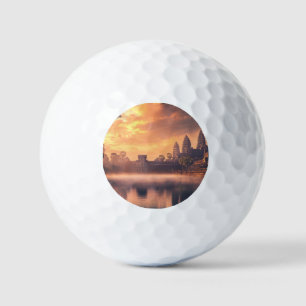 Angkor Wat Wasserfarbe Golfball