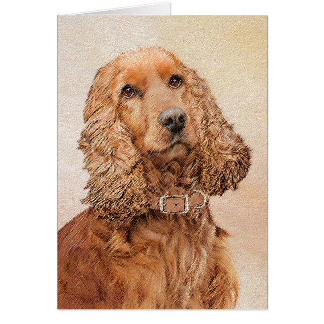 Anglais Cocker Peinture Espagnole - Art Chien orig (Devant)