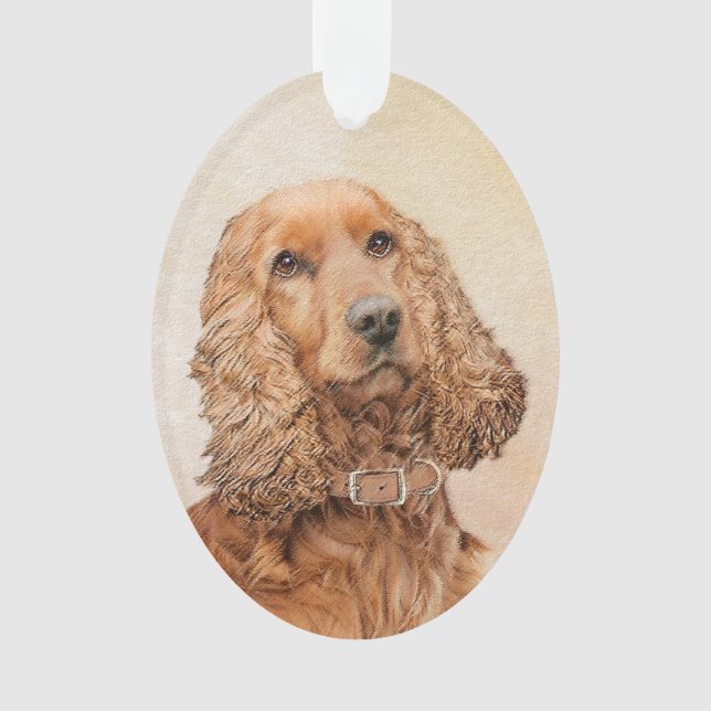 Anglais Cocker Peinture Espagnole - Art Chien orig (devant)