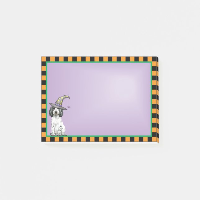 Anglais Cocker Spaniel Witch Post-it Notes (Devant)