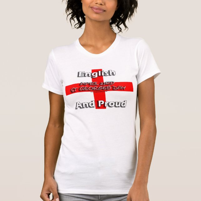 Anglais et fier - T-shirt de dames (Devant)