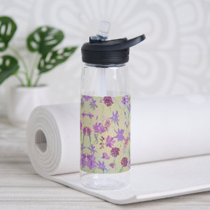 Anglais Lavendar floral bouteille d'eau