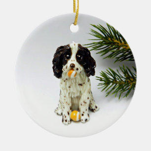 Anglais Springer espagnol chien ornement de Noël