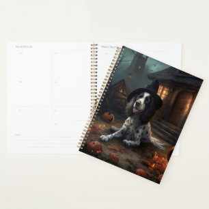 Anglais Springer espagnol Citrouille Halloween eff