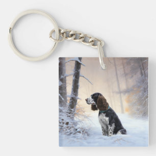 Anglais Springer Spaniel Laissez-le neiger Noël