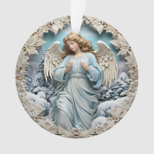 Angle de Noël bleu 3d