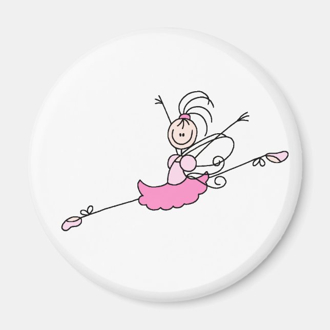 Angle rose Ballerina Magnet (Devant)