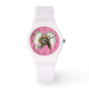 Angle vintage avec montre de harpe