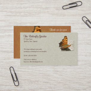 Angle Wing Comme Butterfly Serie Visitenkarte