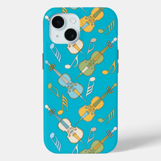 Angled Cellos and Music Notes iPhone / coque ipad (Verso)