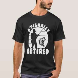 Angler Angelschnur Rentner Angelhaken Köder T-Shirt