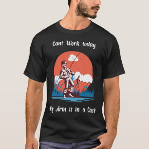 Angler-Cowboy Reitet Riesenforelle Humor Idee T-Shirt