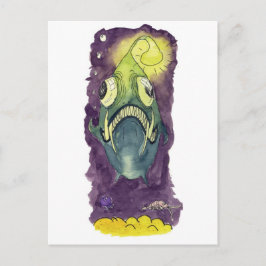 Angler-Fische Postkarte