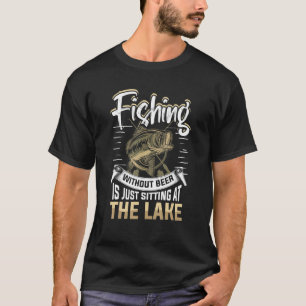 Angler Fischer & Bier Rutenfischer T-Shirt