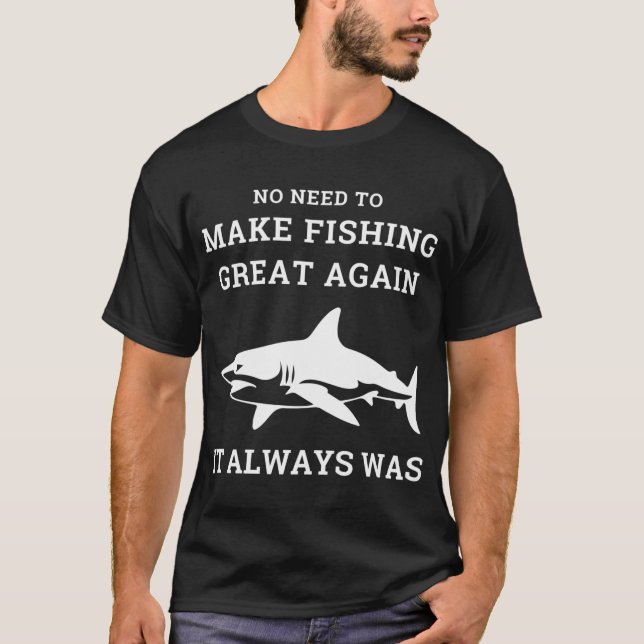 Angler-Fischer Spruch T-Shirt (Vorderseite)