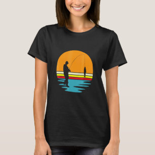Angler-Fischerei Retro Vintage T-Shirt