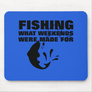 Angler Fishing Themed Funny Slogan Mousepad