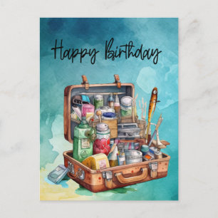 Angler-Geburtstag  Postkarte