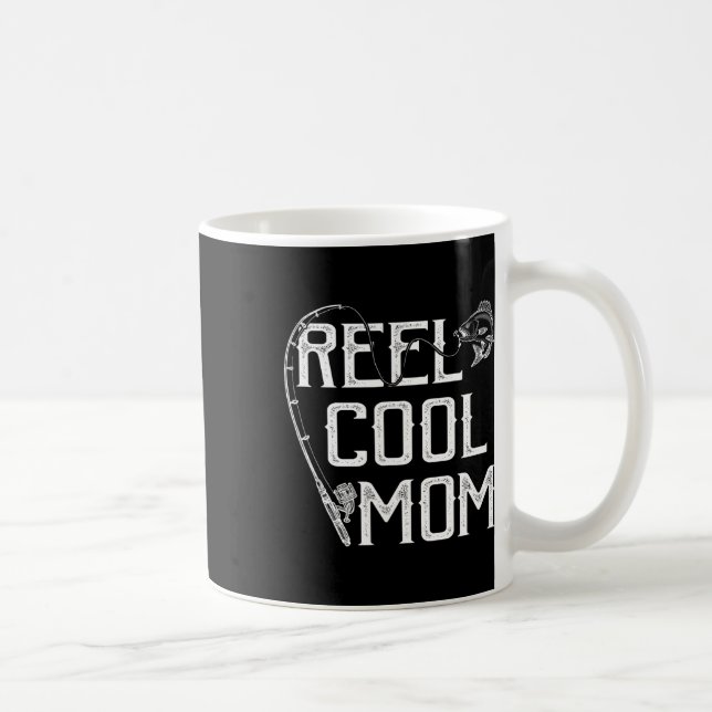 Angler Geschenk Rolle Coole Mutter Fischer Preis L Kaffeetasse (Rechts)