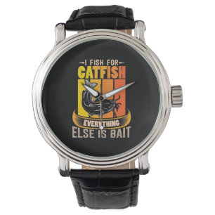 Angler I Fische Wels Armbanduhr