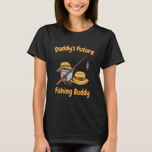 Angler Kinder Daddy's zukünftiger Angelkollege T-Shirt