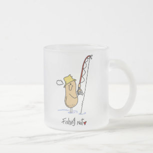 Angler-Nuss-T-Shirts und Geschenke Mattglastasse