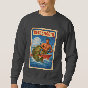 Angler Retro Nautisch Salzig Fischerei Sweatshirt
