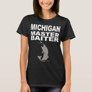 Angler-Shirt für Michigan lustiger Master Baiter P T-Shirt