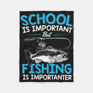 Angler-Shirt Jugend Jungen Fischliebhaber Teenager Fleecedecke