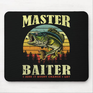 Angler-Shirt Master-Köder lustiger Vater B  Mousepad