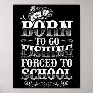 Angler-Shirts Jungen Lustige Angler-Grafik Kinder Poster