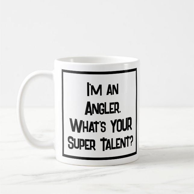 Angler Super Talent. Café Mug (Gauche)