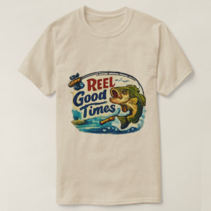 Angler T-Shirt Reel Good Time Bassfischen T-Shir