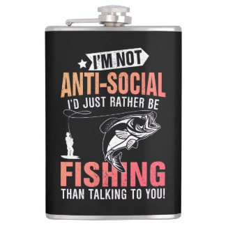 Angler-Thema Flachmann